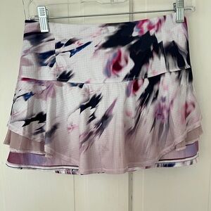 Athletic Abstract Pink and Black Mini Skort